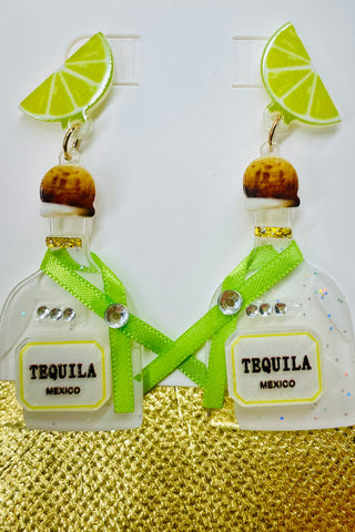 Novelty Cocktail Earrings - Tequila