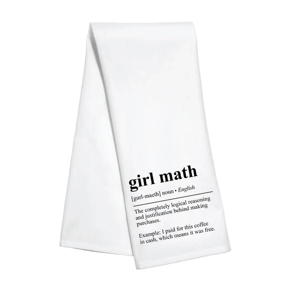 Kitchen Towel- Girl Math