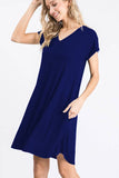 Simply Susan Solid Dress with Pockets