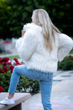 Mona Faux Lamb Fur Jacket