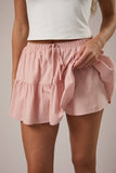 Morgan Mid Rise Tiered Cotton Skort