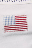 Tank Top with American Flag On Front-Navy