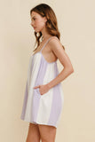 Game Day Gauze Striped Oversized Romper