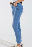 The Q2 Skinny Washed Sparkle Jeans
