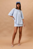 Oversized Round Neck Stripe Tee