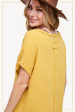 Lucy Loose Fit Gauze Short Sleeve Top