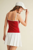 “A” Alabama Contrast Trim Tank Top