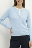 The Q2 Ribbed Knit Cardigan w/ Pearl Buttons