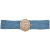 Woven Round Metal Stretch Belt