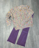 Confetti V-Neck Sweater - Ivory