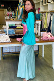 The Verona Belted Bell Sleeve Dress