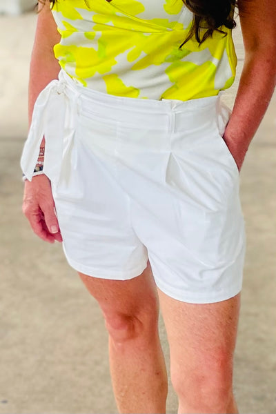 Vaca High-Rise Tie Shorts