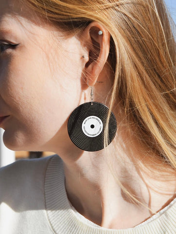 Vinyl Record Earrings