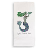 Blue Mermaid Dishtowel