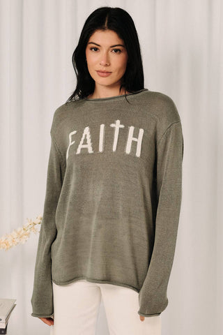 "FAITH" Lightweight Sweater