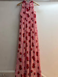 Tomato-and-Sardine Print Maxi Dress