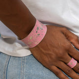 Handcrafted Pink Flamingo Patina Bracelet