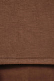Crew Neck Long Sleeve Crew Top - Brown