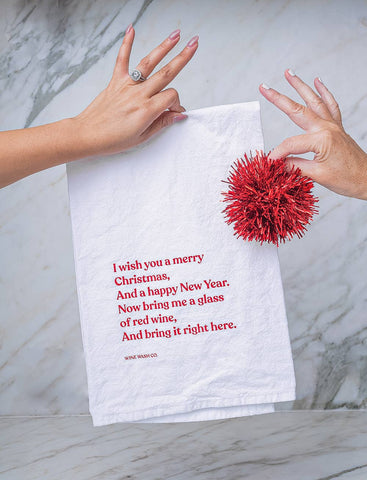 Holiday Tipsy Towel™ - Wish You Merry Xmas