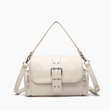 Nomad Utility Buckle Crossbody Bag: White