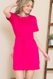 Sara Short Tie Dress - Purple