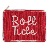 Hand Beaded Coin Pouch - Alabama Crimson Tide