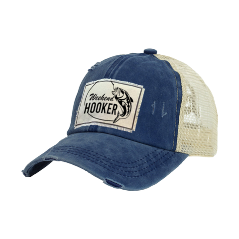 Weekend Hooker - Vintage Distressed Trucker Adult Hat