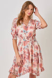 Mystree Ruffle Floral Dress