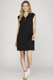 Hannah Half Zip Knit Mini Dress