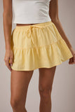 Morgan Mid Rise Tiered Cotton Skort