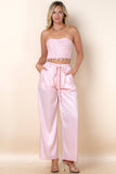 Sayla Chunky Knit Top And Pants Set
