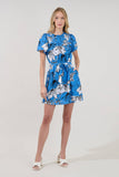 Uriella Kanes Floral Smocked Mini Dress