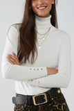 The Q2 Turtleneck Details Sweater