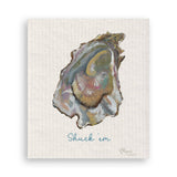 Pink Oyster with Shuck 'em: Dishtowel