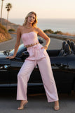 Sayla Chunky Knit Top And Pants Set