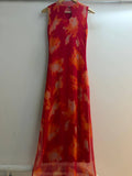 Printed Bodycon Mesh Italian Dress