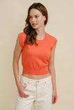 Game Day Rib Neck Knit Sweater