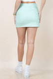 Kyona Solid Mini Skorts- Pink