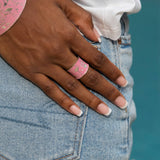 Handcrafted Pink Flamingo Patina Ring