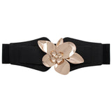Flower Metal Waist Elastic Belt