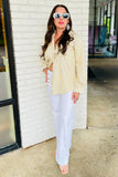 Sunset Sparkle Striped Button Shirt
