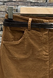 Italian Corduroy Skirt w/ Belt