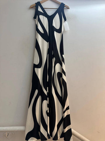 Italian Abstract Print Dress