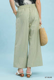 Lisa Striped Wide-leg Pants
