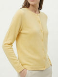 The Q2 Ribbed Knit Cardigan w/ Pearl Buttons