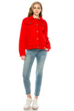 The Way Cotton Twill Jacket - Red