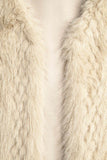 The Q2 Fine Fur Vest- Beige