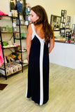 Nicoletta Color Block Tank Maxi Dress