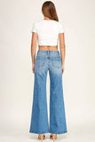 Petra Mid Rise Comfort Wide Leg Jean