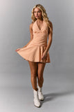Abby Crush Halter Gingham Mini Dress